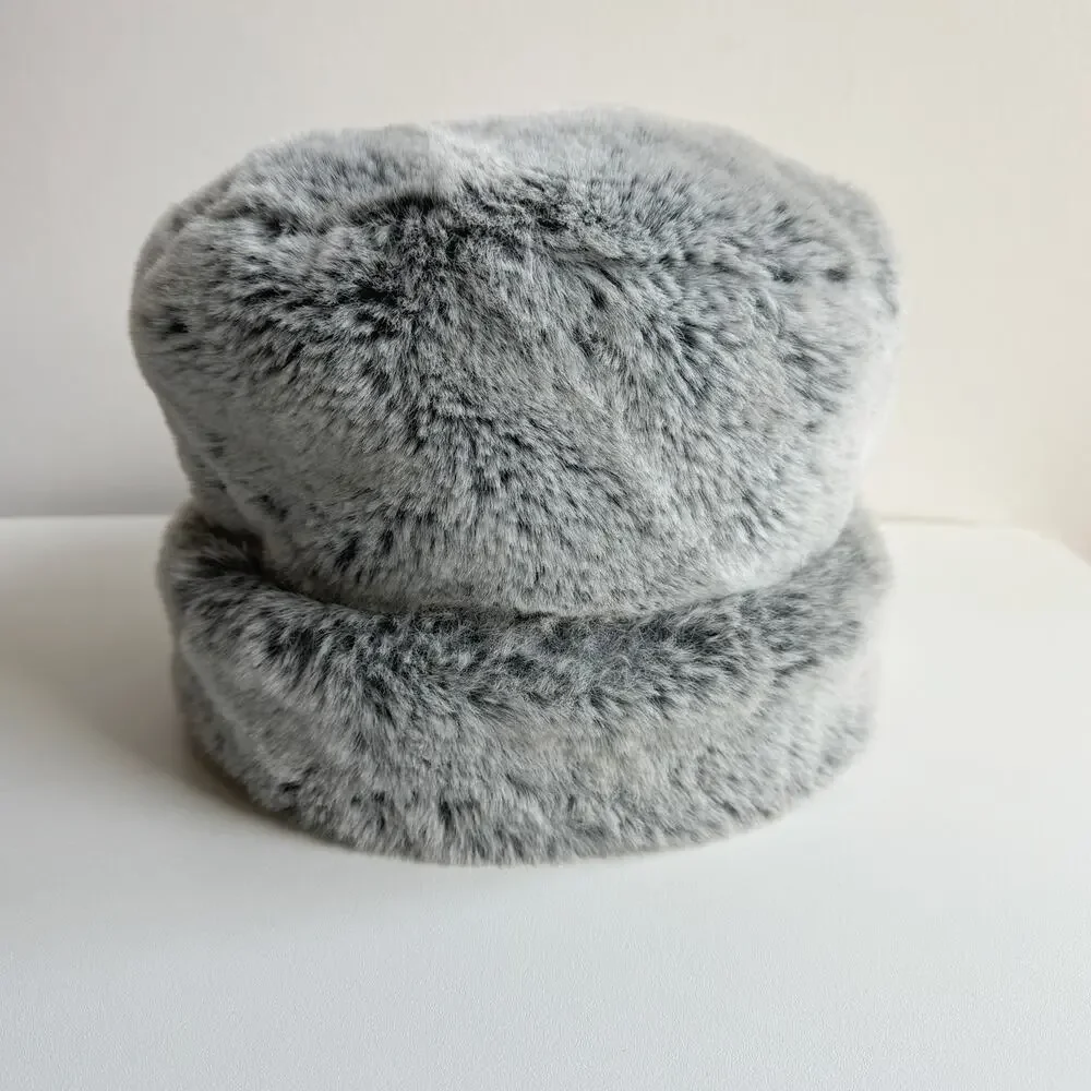 Vintage Peter Bettley Grey Faux Fur Russian Cossack Hat - Picture 2 of 6